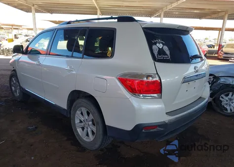 2012 Toyota Highlander Se V6 из США, поврежденный, VIN 5TDBK3EHXCS156079